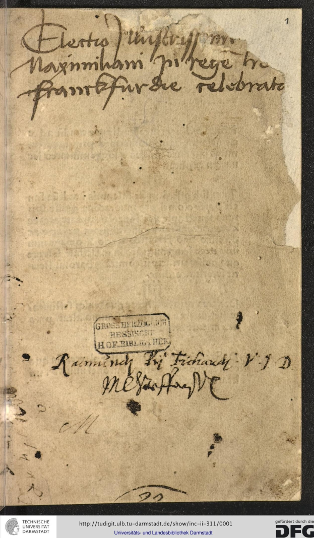 Ein altes Dokument mit handgeschriebener Schrift, das einen Brief der deutschen Regierung an den Präsidenten der Vereinigten Staaten zeigt, mit Wasserzeichen am unteren Rand.