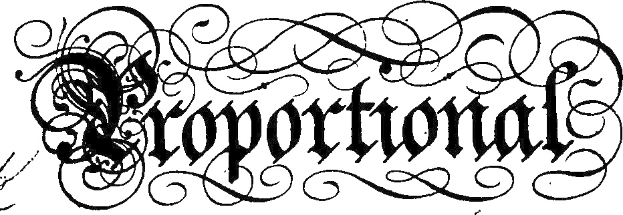 Eine Schwarz-Weiß-Kalligrafie des Wortes "corporation" umgeben von komplexen Schwüngen und Verzierungen.