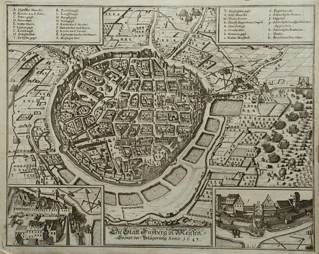 Eine Schwarz-Weiß-Karte von Berlin, Deutschland, die Gebäude, Bäume und Text zeigt.